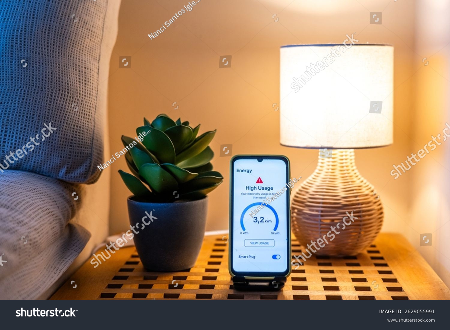 A student saving electricity at home by switching off lights